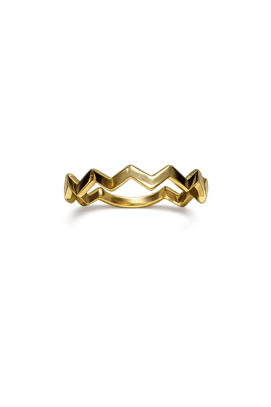 14 Ayar Altın - Zigzag Yüzük