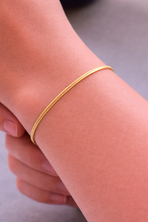 14 Ayar Altın - Balık Sırtı Bileklik