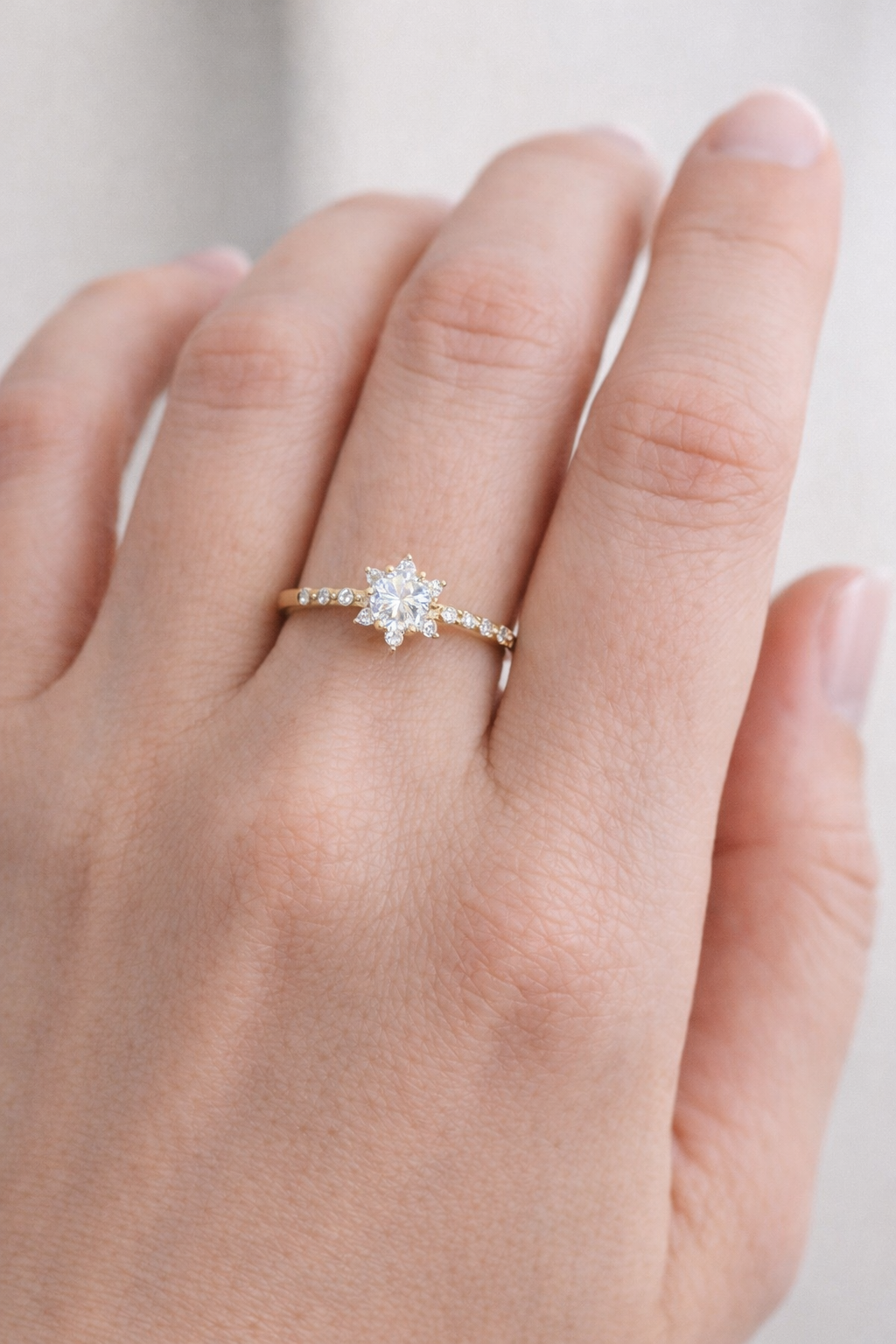 14 Ayar Altın - Lotus Yüzük