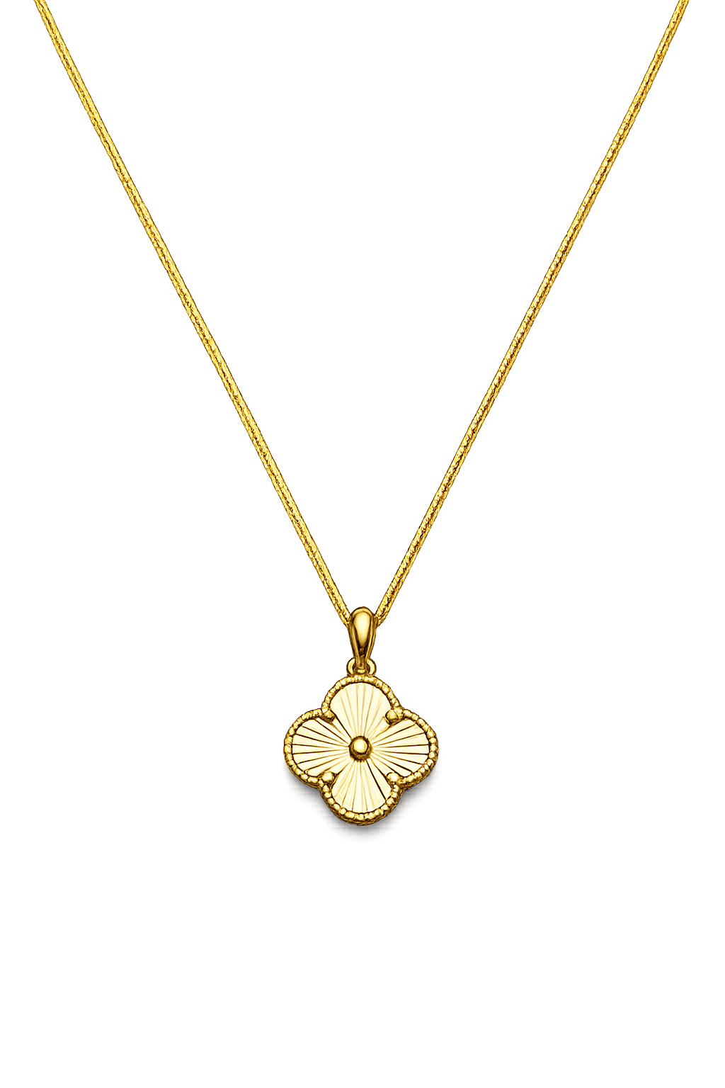 14 Ayar Altın - Yonca Kolye