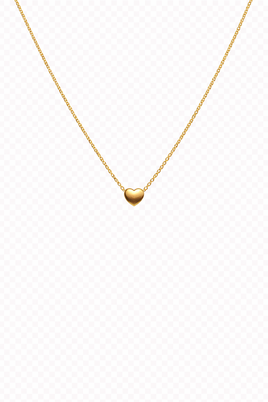 14 Ayar Altın Minimal Kalp Kolye