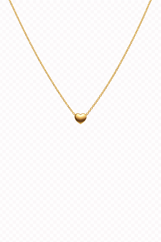 14 Ayar Altın Minimal Kalp Kolye