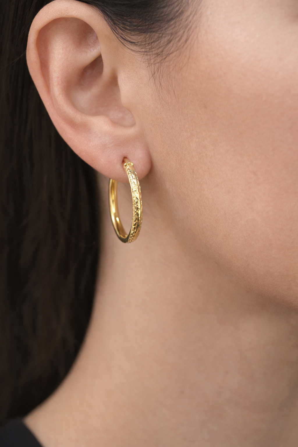 14 Ayar Altın - Kelemli Küpe