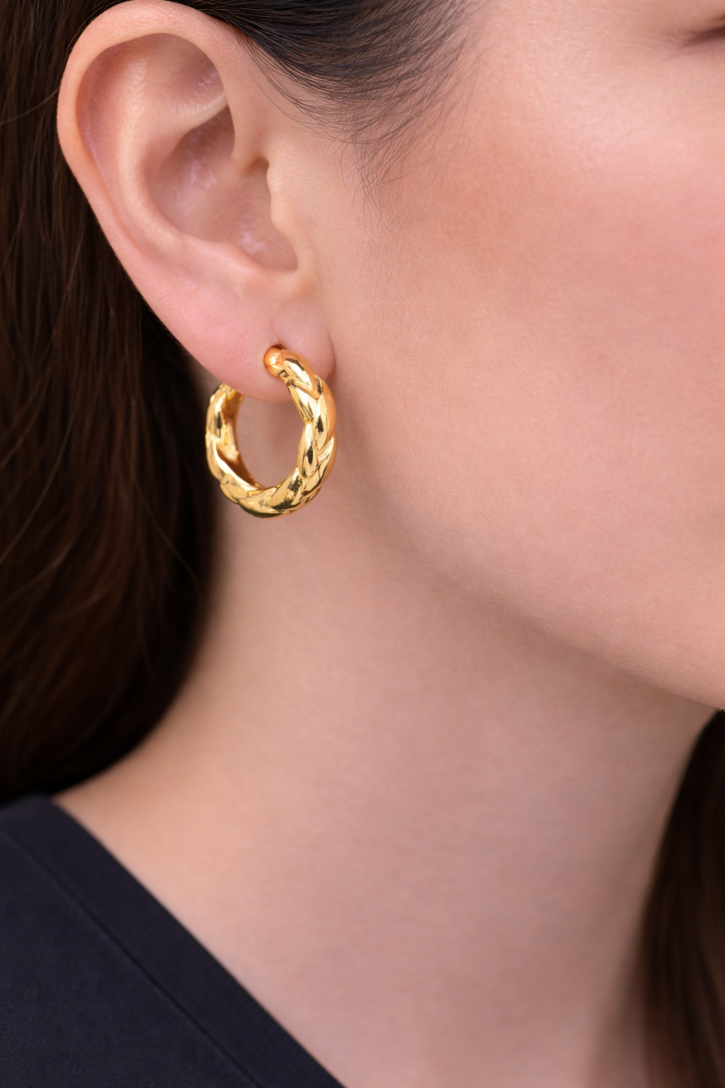 14 Ayar Altın - Bükme Küpe