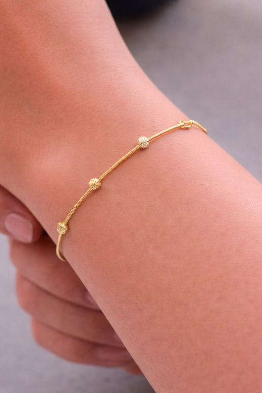 14 Ayar Altın - Dorikalı Balık Sırtı Bileklik