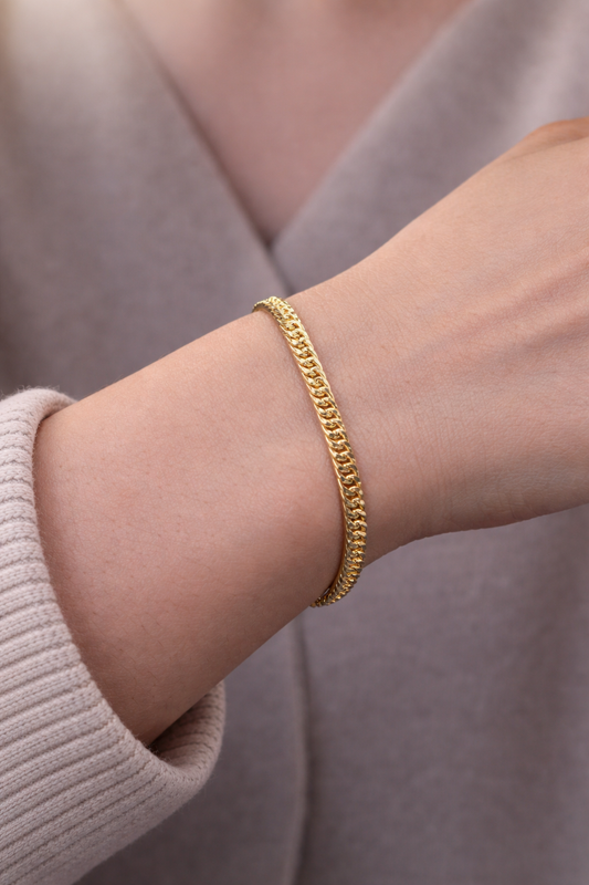 14 Ayar Altın - 3m Gurmet  Bileklik