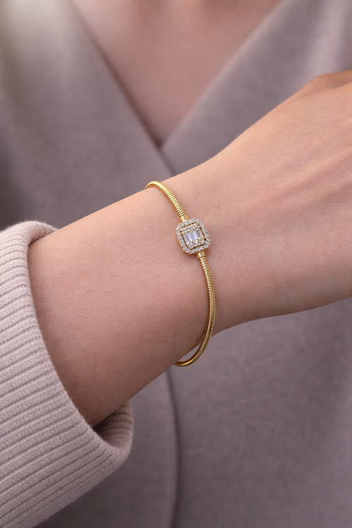 14 Ayar Altın - Balık Sırtı Baget Bileklik