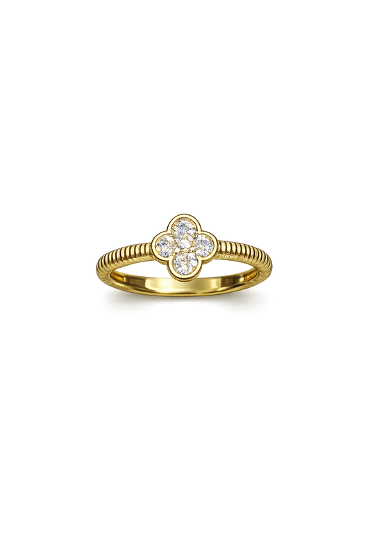 14 Ayar altın - Yonca Yüzük