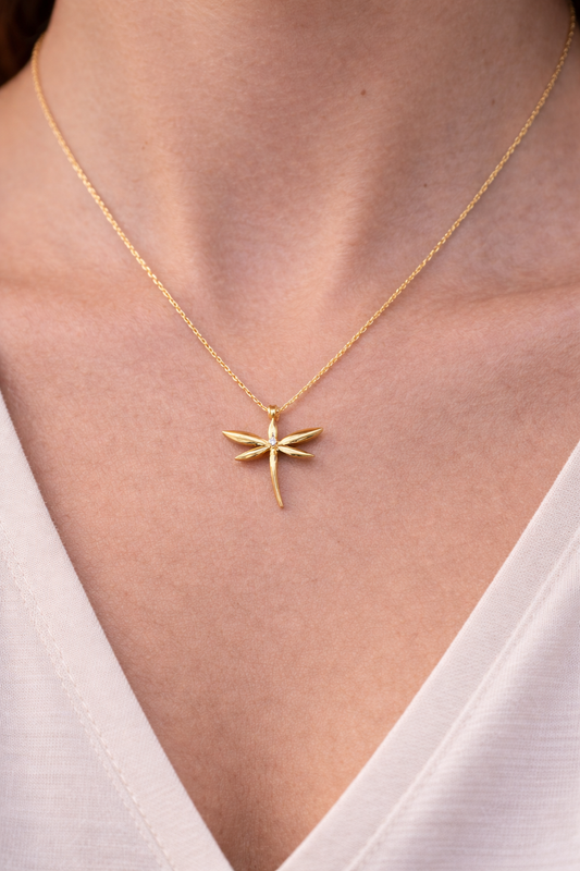 14 Ayar Altın - Yusufçuk Kolye