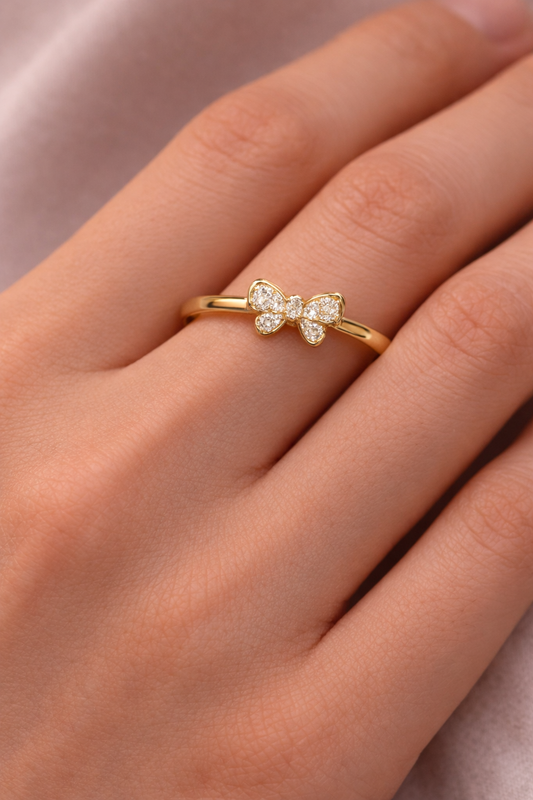 14 Ayar Altın - Kelebek Yüzük