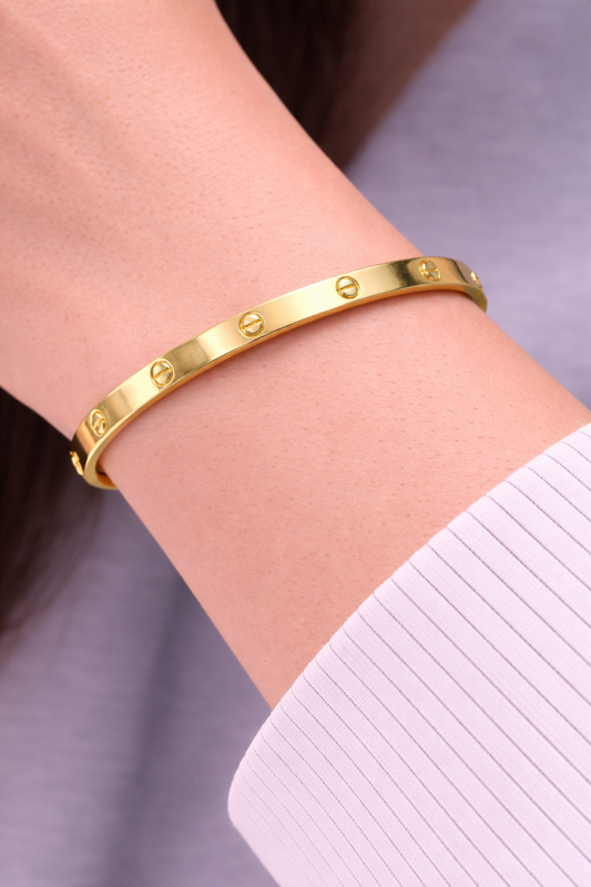 14 Ayar Altın - 6m Mark Kelepçe